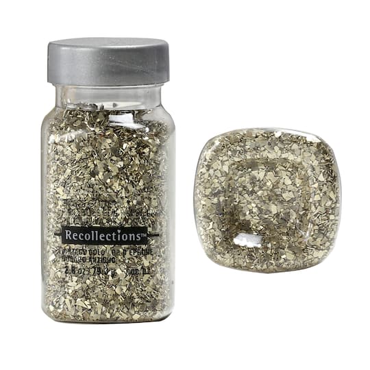12 Pack: Vintage Gold Glass Glitter by Recollections™